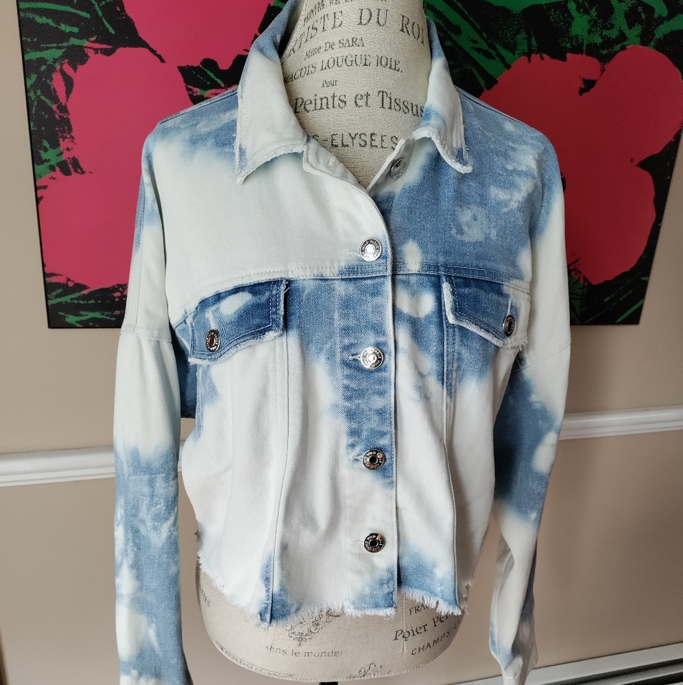 Wild Fable Tie Dye Denim Jacket Size S